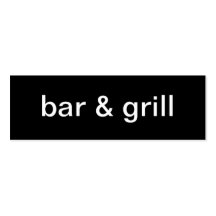 Bar and Grill Business Card