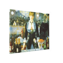 Bar at the Folies-Bergere, Manet, Vintage Fine Art Canvas Print