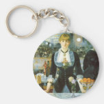 Bar at the Folies-Bergere, Manet, Vintage Fine Art Keychain