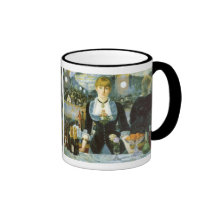 Bar at the Folies-Bergere, Manet, Vintage Fine Art Coffee Mug