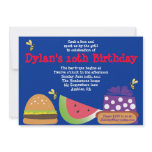 Bar-B-Que Birthday Bumble Bee Party Invitation