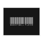 BAR BASKETBALL PLAYER DARK POSTCARD
