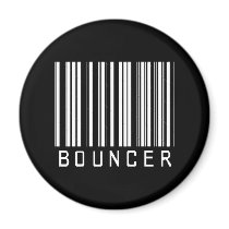 BAR BOUNCER DARK REFRIGERATOR MAGNETS