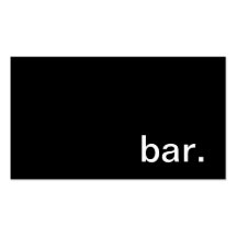Bar Business Card