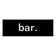 Bar Business Card