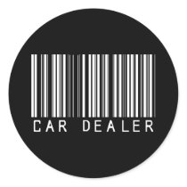 BAR CAR DEALER DARK ROUND STICKERS