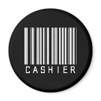 BAR CASHIER DARK MAGNET