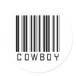 BAR COWBOY LIGHT STICKERS