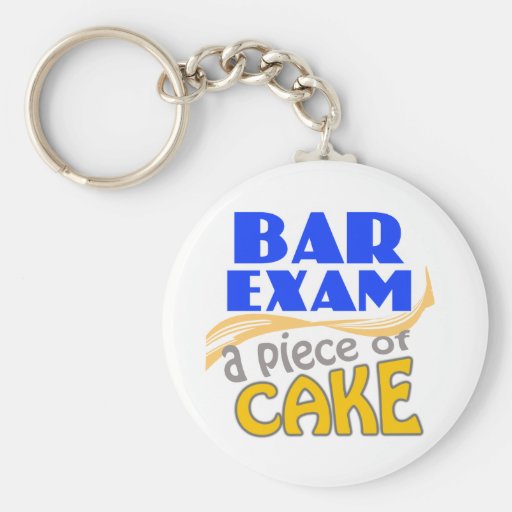 Bar Exam - Piece of Cake Keychains