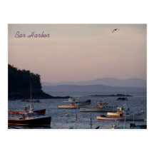 Bar Harbour at dusk one summer's eve Postcard