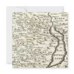 Bar Mitzvah Antique Map, Tribes of Israel Custom Invites