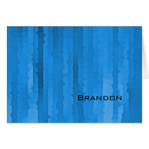 Bar Mitzvah Blue Streaks Note Card
