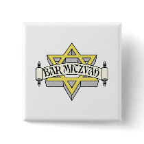 Bar Mitzvah Pinback Button