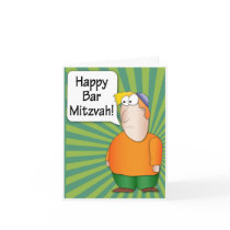 Bar Mitzvah greeting card - Jewish Boy character