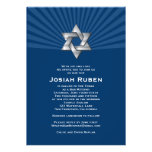 Bar Mitzvah Invitation Josiah Silver Jewish Star