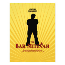 Bar Mitzvah Movie Star Reply Card Custom Invitations