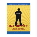 Bar Mitzvah Movie Star Save the Date postcards