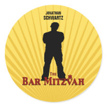 Bar Mitzvah Movie Star Sticker