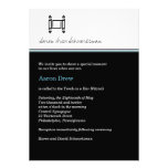 Bar Mitzvah Torah Midnight Black Invitation