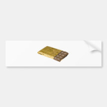 Bar of chocolate bumper stickers