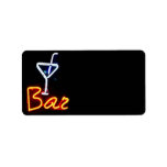 Bar Sign Address Label