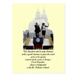 Barack and Michelle in Prague Postcards