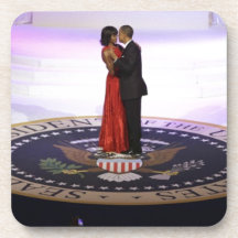 Barack and Michelle Obama Drink Coaster