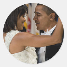 Barack and Michelle Obama Sticker