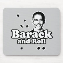 Barack and Roll T-shirt Mouse Mats
