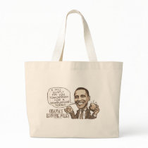Barack Hamburger Eating  Anti-Obama Gear Tote Bag