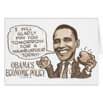 Barack Hamburger Eating  Anti-Obama Gear Card