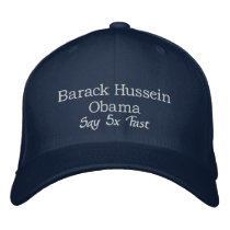 Barack Hussein Obama Say 5x fast Hat Embroidered Baseball Caps