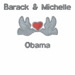 Barack & Michelle "Lovebirds" embroidered shirts