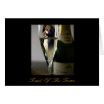 BARACK & MICHELLE OBAMA:  TOAST OF THE TOWN CARD