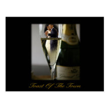 BARACK & MICHELLE OBAMA:  TOAST OF THE TOWN POST CARDS