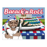 Barack n' Roll from Presidential Sushi Postcard
