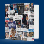 Barack Obama 2008/2012 Front Page Newspaper Binder binders