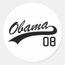 Barack Obama 2008 Jersey Sticker