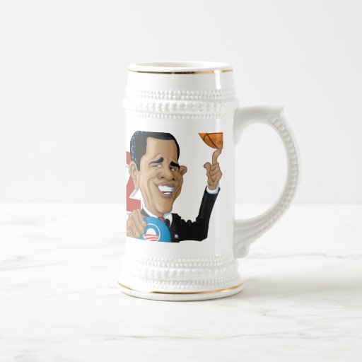 Barack Obama 2012 Character Campaign Stein Coffee Mug