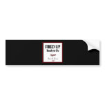Barack Obama 2012 "Fired Up" Campaign Bumper Sticker
