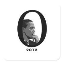 Barack Obama 2012 Square Sticker