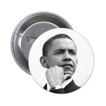 BARACK OBAMA, 44TH PRESIDENT OF THE UNITED STATES BUTTON