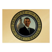 Barack Obama 44th President of the USA Seal Blue Business Cards