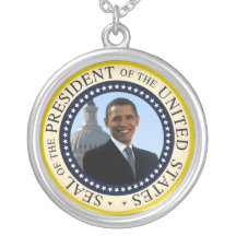 Barack Obama 44th President of the USA Seal Custom Necklace