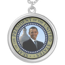 Barack Obama 44th President of the USA Seal Pendant