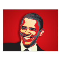 Barack Obama 44th President Post Card
