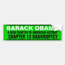 BARACK OBAMA A NEW CHAPTER IN AMERICAN HISTORY BUMPER STICKERS