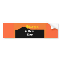 Barack Obama A New Day Bumper Sticker