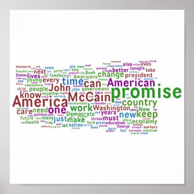 Barack Obama Acceptance Speech Print by cebuys