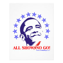 Barack Obama All Show No Go Custom Letterhead
